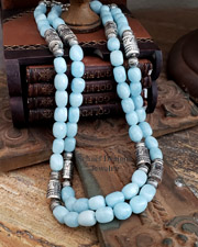 Schaef Designs Aquamarine Tube Bead Southwestern Basics Necklaces | Arizona 