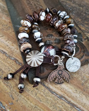  Schaef Designs Arizona Wildhorse Copper & Sterling Silver Southwestern Adjustable Bracelet | Arizona