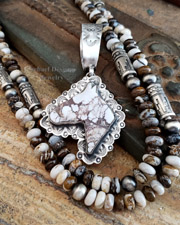 Schaef Designs Hubei turquoise & sterling Silver bear pendant | Arizona