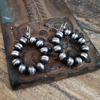 Schaef Designs Sterling Silver Bench Bead Hoop Earrings | Arizona  