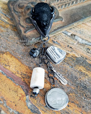 Schaef Designs Carved Black Bison Totem Pendant | New Mexico
