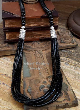 Schaef Designs Black Onyx Long Multi Southwestern Basics Necklace | Arizona