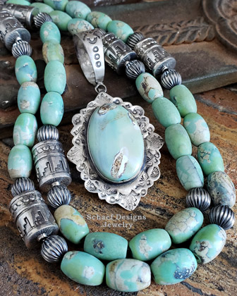 Multi stone & sterling silver handstamped sterling silver native american artist signed pin brooch | Schaef Designs artisan handcrafted Native American Southwestern Turquoise Jewelry | Arizona  