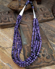 Schaef Designs Kunzite & Sterling Silver Tube Bead Necklaces | Arizona
