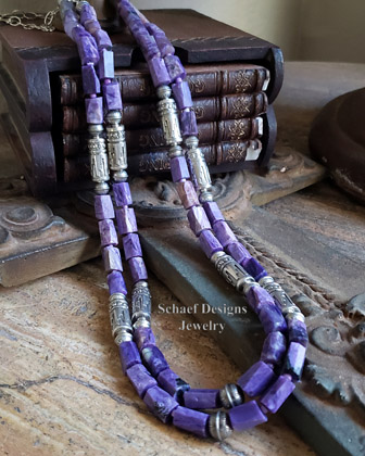 Schaef Designs AAA Charoite & Sterling silver Southwestern Basics Necklace Set | Arizona