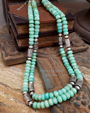 Schaef Designs Gray Moonstone & Sterling Silver Tube Bead Necklaces | New Mexico