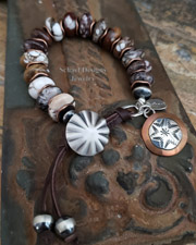 Schaef Designs Southwestern Copper Wildhorse Deerskin Stacking Bracelet | Arizona