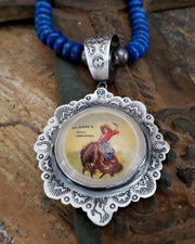 Schaef Designs Southwestern Cowgirl Bridle Rosette Pendant | Arizona