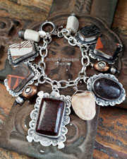 Schaef Designs Pottery Shard & Sterling Silver Southwestern Pendant | Arizona