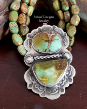Schaef Designs Double Royston Sterling Silver Southwestern Pendant | Arizona