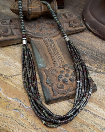 Dragonblood Jasper Multi Strand Long Necklaces | Arizona 