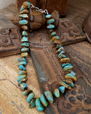 Schaef Designs Green Blue Turquoise Nugget Necklace | Arizona
