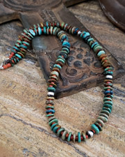 Schaef Designs Turquoise Token Charm Necklace | Arizona 