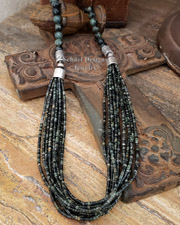 Schaef Designs Kambaba Long Heishi Multi Strand Necklace | Arizona 