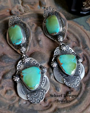  Schaef Designs Sterling Silver bench bead Southwestern wire earrings | New Mexico