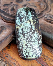 Schaef Designs Large Mint Hubei blacksilver Pendant | Arizona