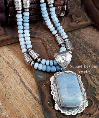 Schaef Designs Leland Blue & sterling silver Southwestern Pendant | Arizona
