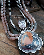 Schaef Designs Milangiano & Stamped Sterling Silver Southwestern Pendant | Arizona