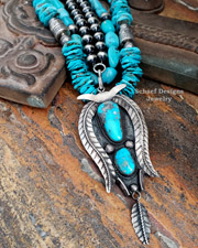 Schaef Designs Oval Lapis & Sterling Silver One of a Kind  Necklace | Arizona