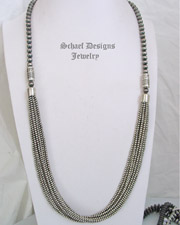 Schaef Designs Southwestern Basics Long Navajo Pearl Multi Strand Necklace | New Mexico 