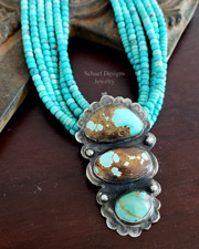 Schaef Designs Morrisonite & Olive Braid Necklace | Arizona