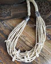 Schaef Designs Off White Tassel Pendant | Arizona 