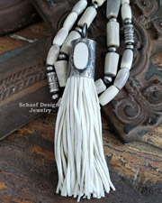 Schaef Designs Off White Tassel Pendant | Arizona 