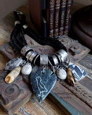 Schaef Designs Black Onyx Multi Strand Charm Necklace | New Mexico