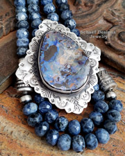  Schaef Designs Blue Boulder Opal Pendant  | Arizona