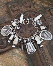 Schaef Designs Number 8 Turquoise & Sterling silver Southwestern Charm Bracelet | Arizona 