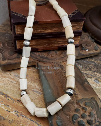  Schaef Designs deer antler shed & sterling silver bench bead Southwestern necklaces | Arizona