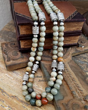 Schaef Designs Southwestern Basics Silver Jasper Tube Bead Necklaces | Arizona