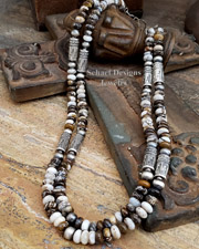 Schaef Designs small AZ Wildhorse Tube bead necklace set | Arizona