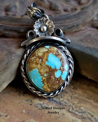 Old Coin & Turquoise Old Style Southwestern Pendant | Arizona  
