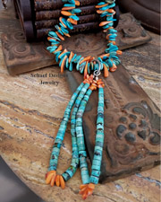 Schaef Designs Large Kingman Ribbon Agate & Sterling Silver Pendant | Arizona