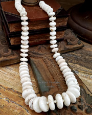  Schaef Designs white buffalo turquoise & Sterling Silver Necklace | New Mexico 