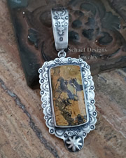 Schaef Designs Yellow Turquoise & Sterling Silver Southwestern Necklace | Arizona