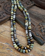 Schaef Designs Yellow Turquoise & Sterling Silver Southwestern Basics Necklace Set | Arizona