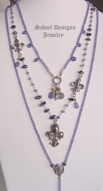 Schaef Designs Prasiolite, tanzanite & sterling silver  gemstone bracelet | New Mexico 