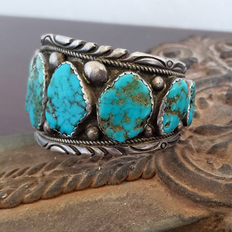 TA Orange Spiny Oyster Blue Turquoise & Sterling Silver Wire earrings | Schaef Designs | Arizona 