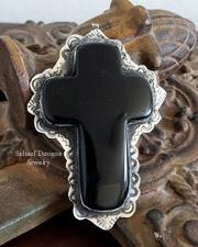 Schaef Designs Black onyx cross Pendant | Arizona