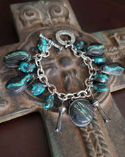 Schaef Designs Indian Paint Black Sterling Silver Pendan | Arizona