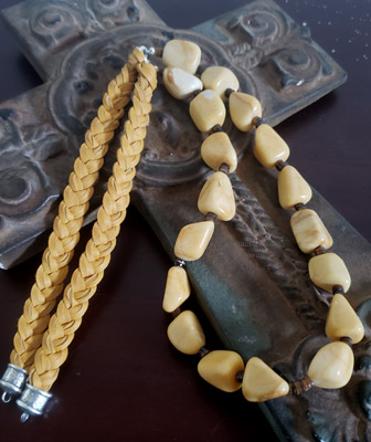 Schaef Designs Chamois Nugget Braided Deerskin Leather Necklace | Arizona