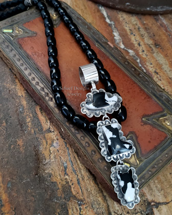  Schaef Designs Black & White Totem Pendant for Cowgirls & Horselovers | Arizona