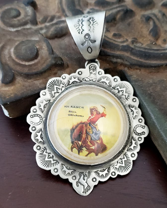  Cowgirl Bridle Rosette & Sterling Silver Pendant | Arizona
