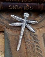 Gary Custer Sterling Silver Tufa Cast Dragonfly Pendant | Arizona 