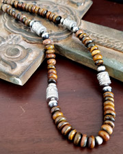 Schaef Designs Pastel Morrisonite Black Silver 3 Stone Totem Pendant | Arizona