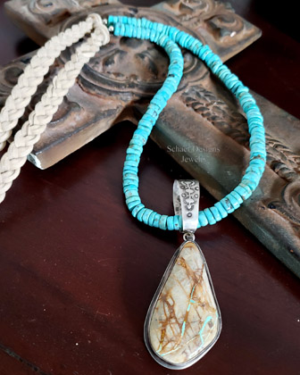  Schaef Designs ribbon turquoise pendant | Arizona 