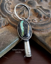 Schaef Designs Ribbon Turquoise & Sterling Silver Squash Pendant | Arizona
