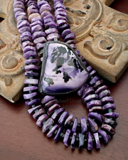 Schaef Designs lg turquoise scroll pendant | Arizona